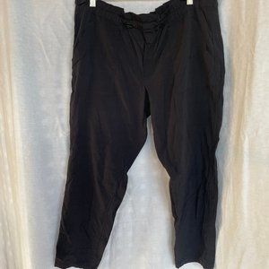 Athleta Black Rip Stop Canvas City Pants / Jogger